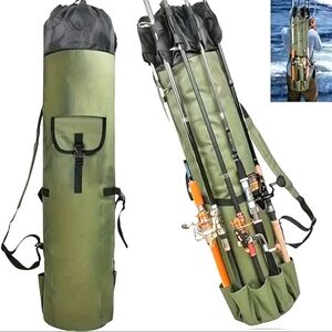 Fishing Rod Bag Durable Carry Case Multifunction Large Capacity Storage Bag Pole